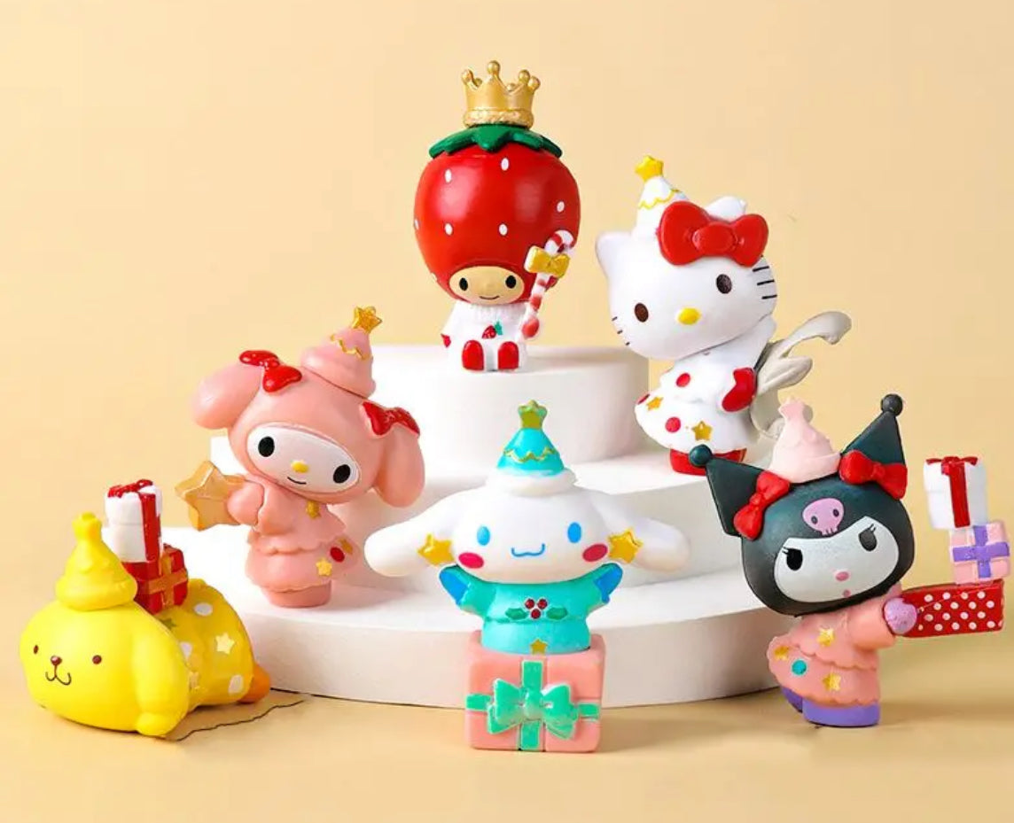 A version Sanri Christmas set for pen topper doll figure character