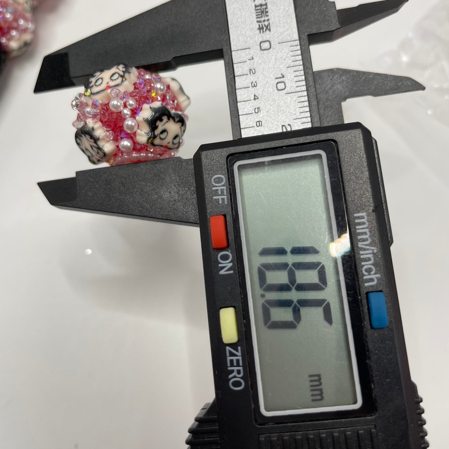 diy beaded beadable cartoon beads character besds betty with sugar fancy character bead figure 18mm to 19mm