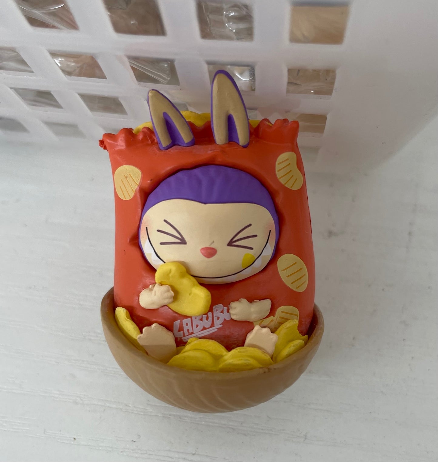 Pen topper diy pen diy craft labu Lafufu corn chips noodle figure character doll