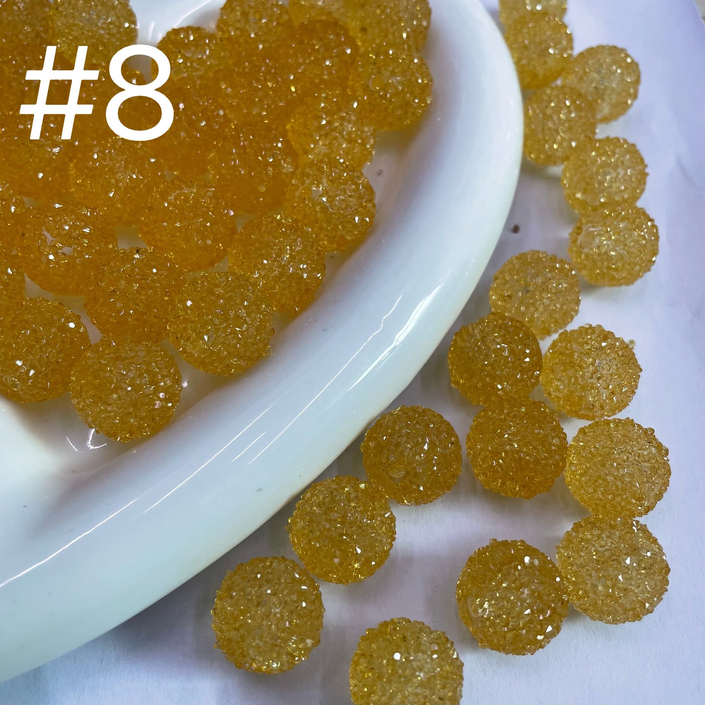 16mm sugar bead transparent bead with sugar