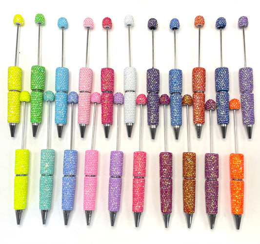 Clay pen Dopamine coloration Neon glitter pen DIY Bead Pen Random Mix