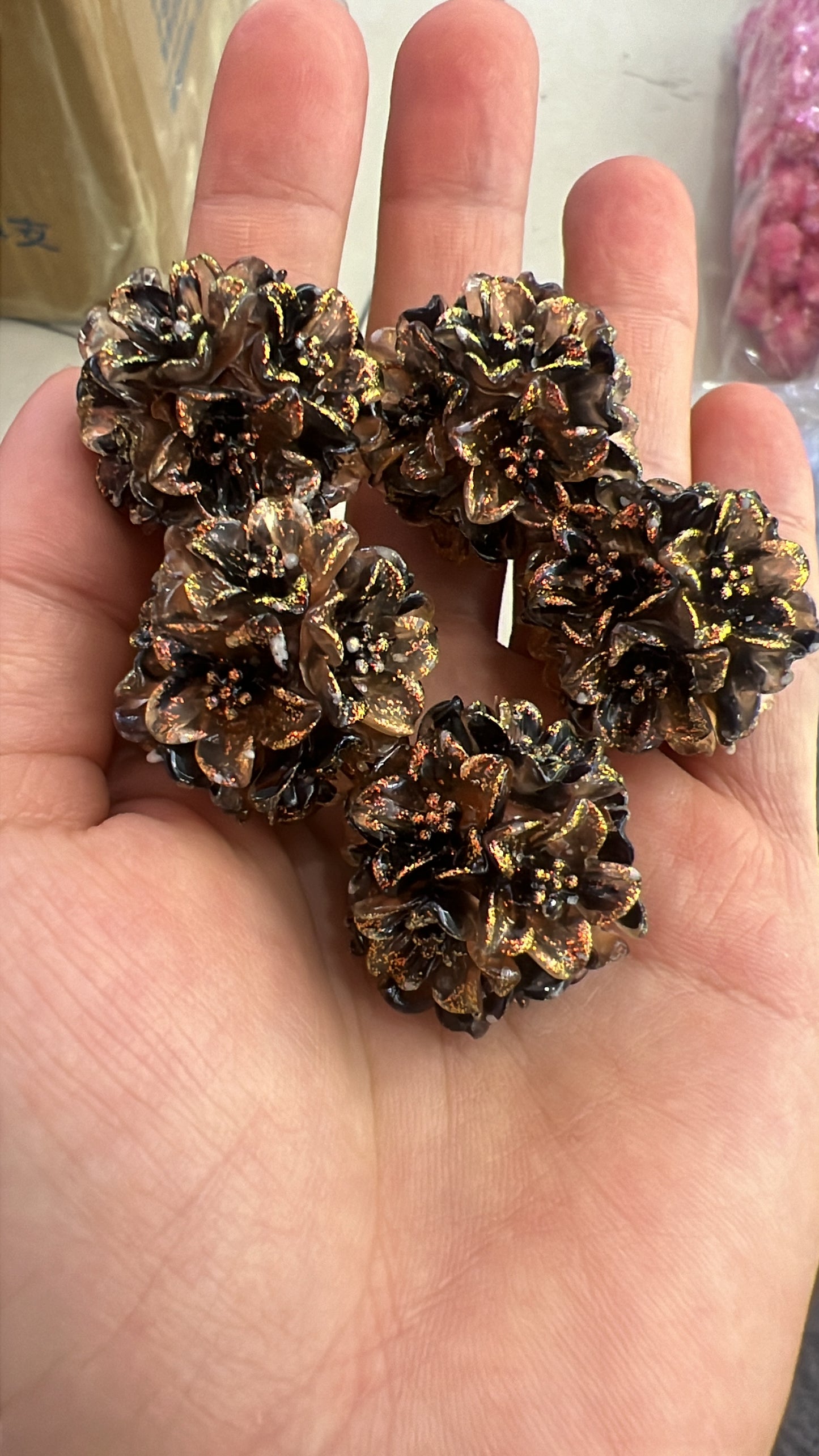 flower beads. 5 Patel flower beads