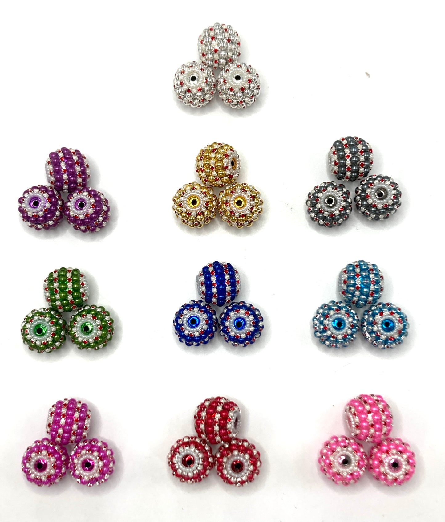 Fancy Beads Pearl Bubble Pearl rhinestone chain Pearl gasket Random Mix 22mm