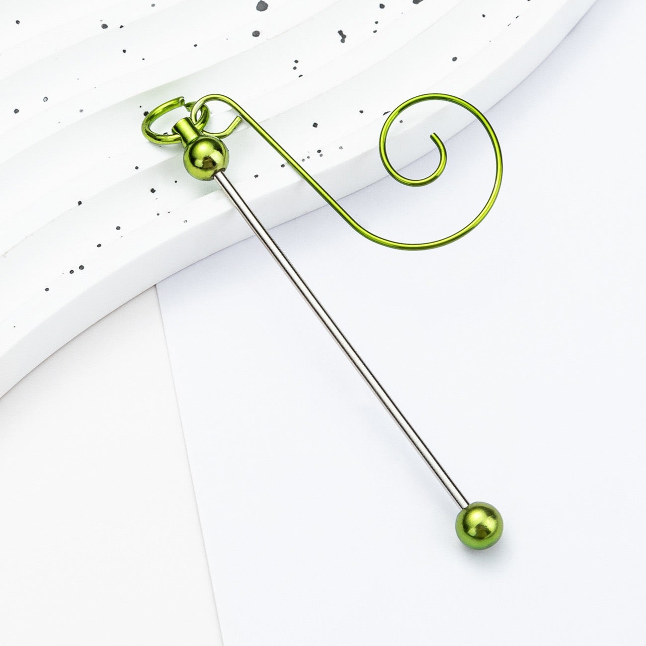 ornaments decoration hook with beaded beadable bar colored ,random mix