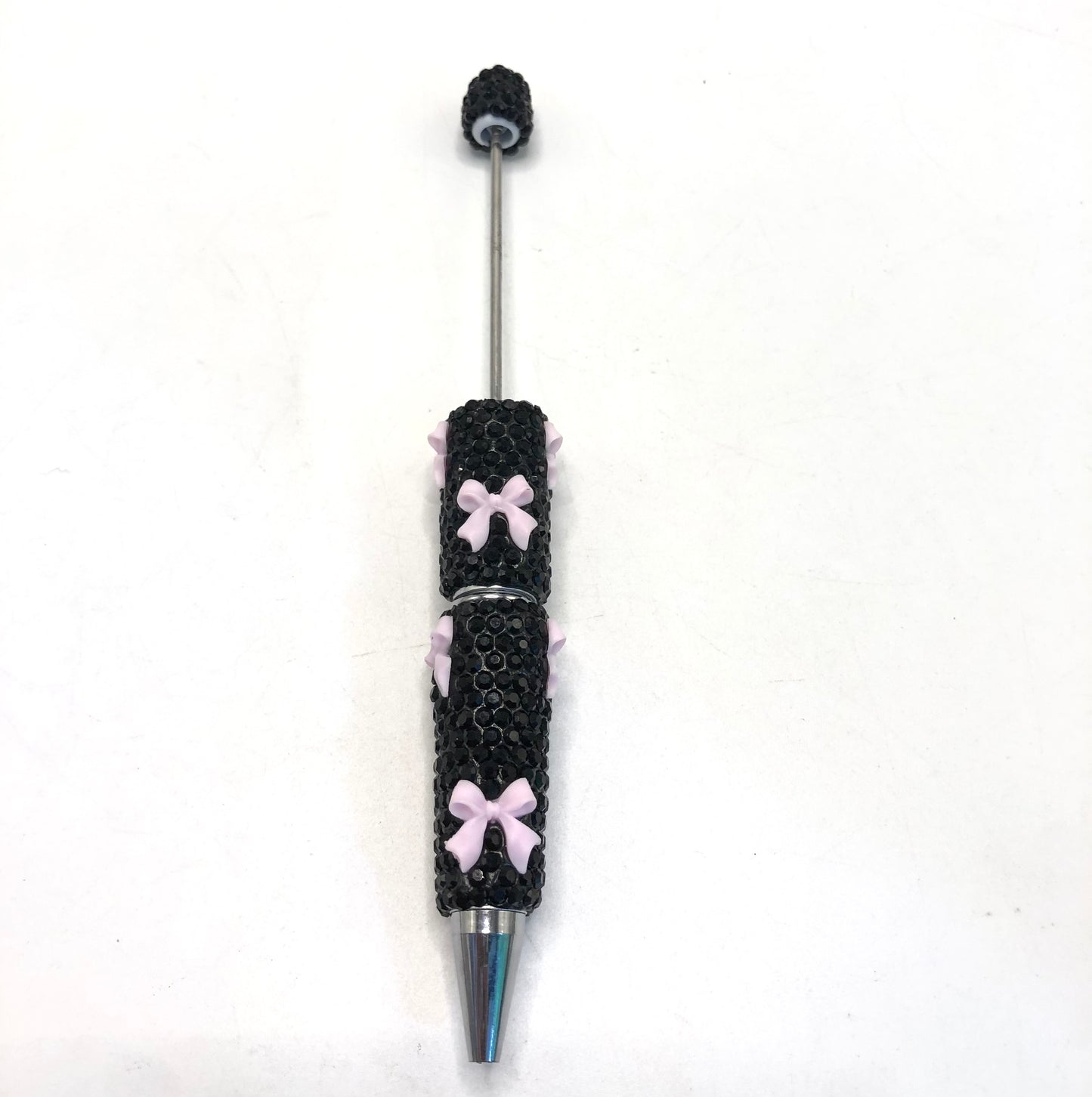 fancy pen rhinestone pen with bow clay rhinestone pen mix color