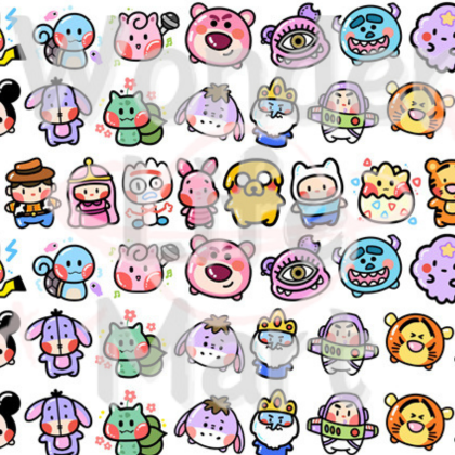 shake tiny acrylic Classic cartoon double through 2cm acrylic sheet DIY cartoon Random Mix