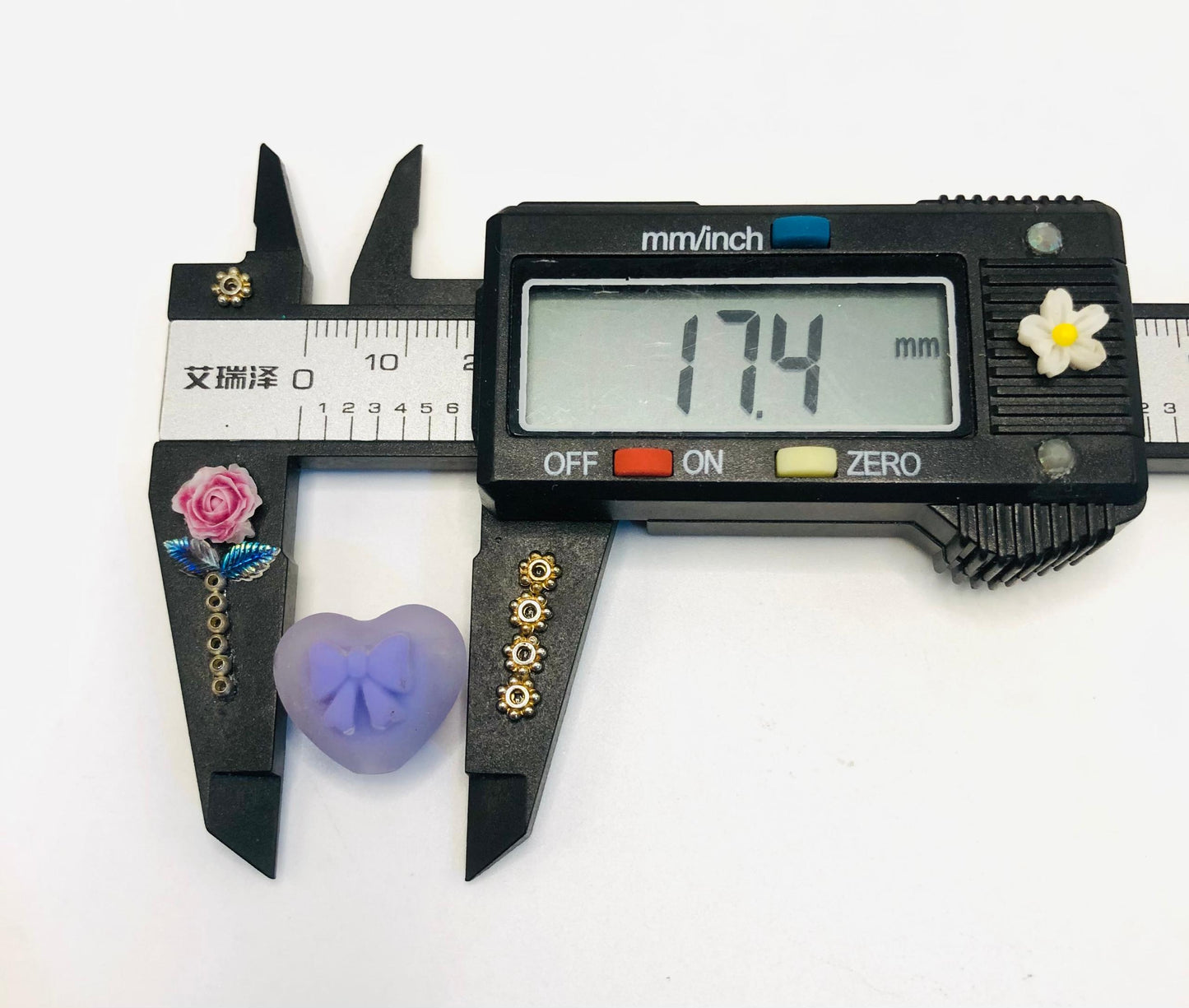 acrylic bead matt color heart with bow matt heart bow bead 17mm