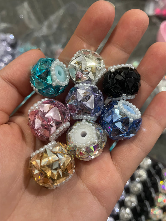 Crystal beads glass fancy beads triangle glass beads