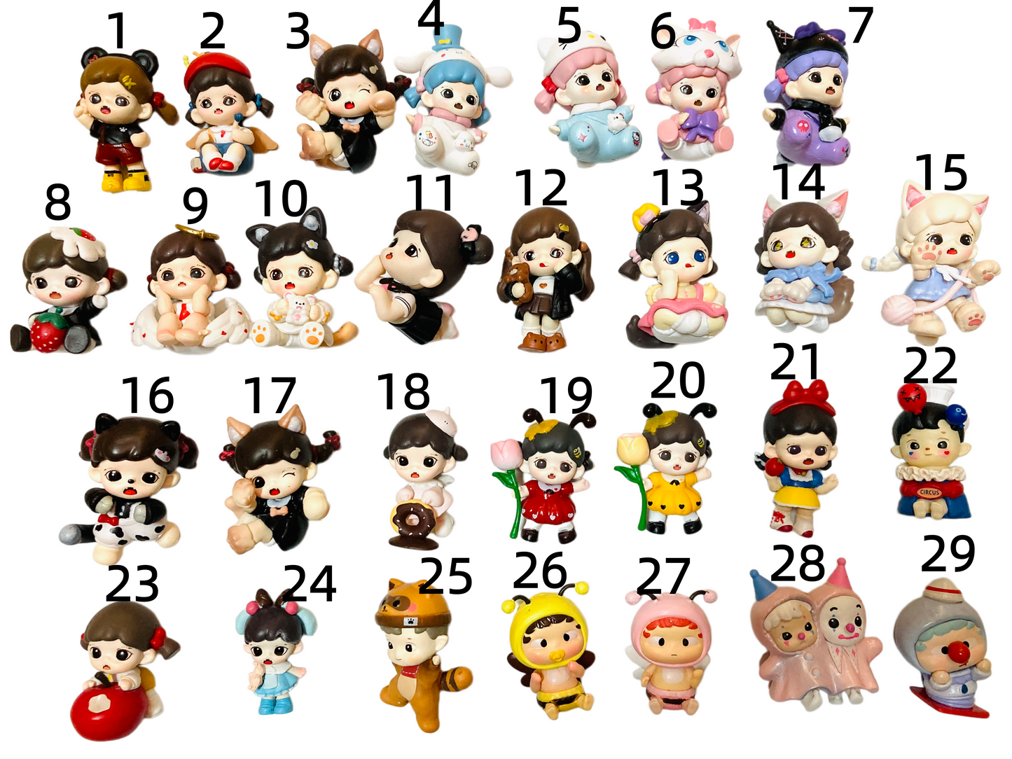 zorra zora Mengli PPMT Blind box toy diy pendant accessories Pen Toppers Random Mix