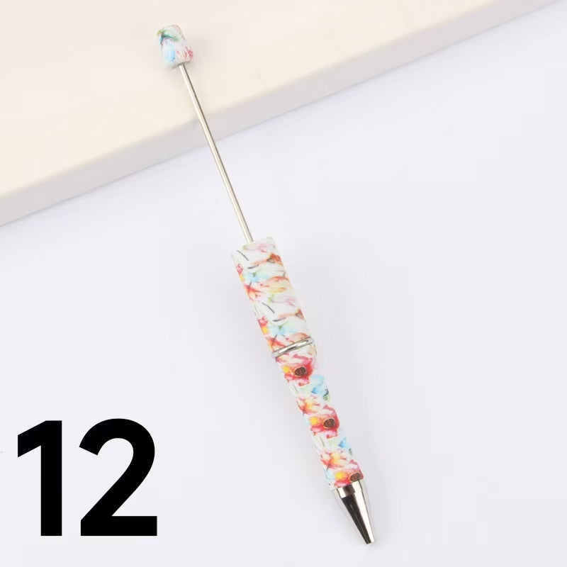Ballpoint pens with various patterns Beadable pen (1-28)
