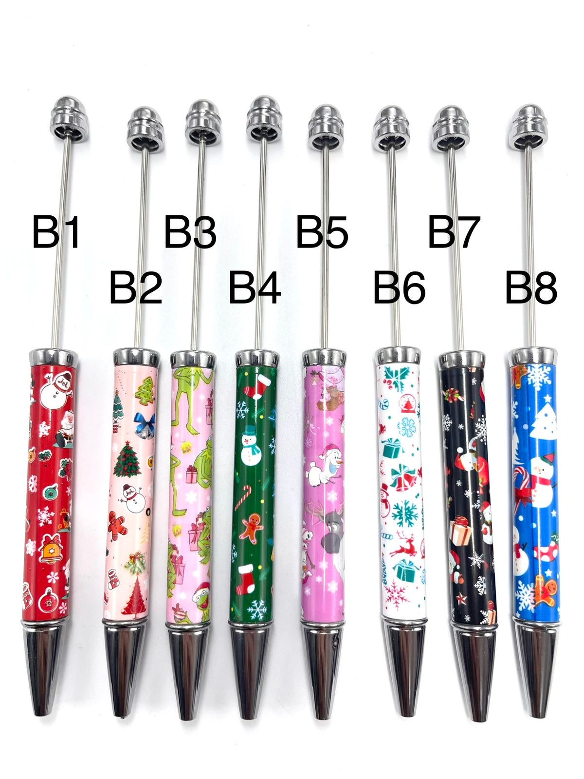 diy beaded beadable pen printed pen princess designer pen