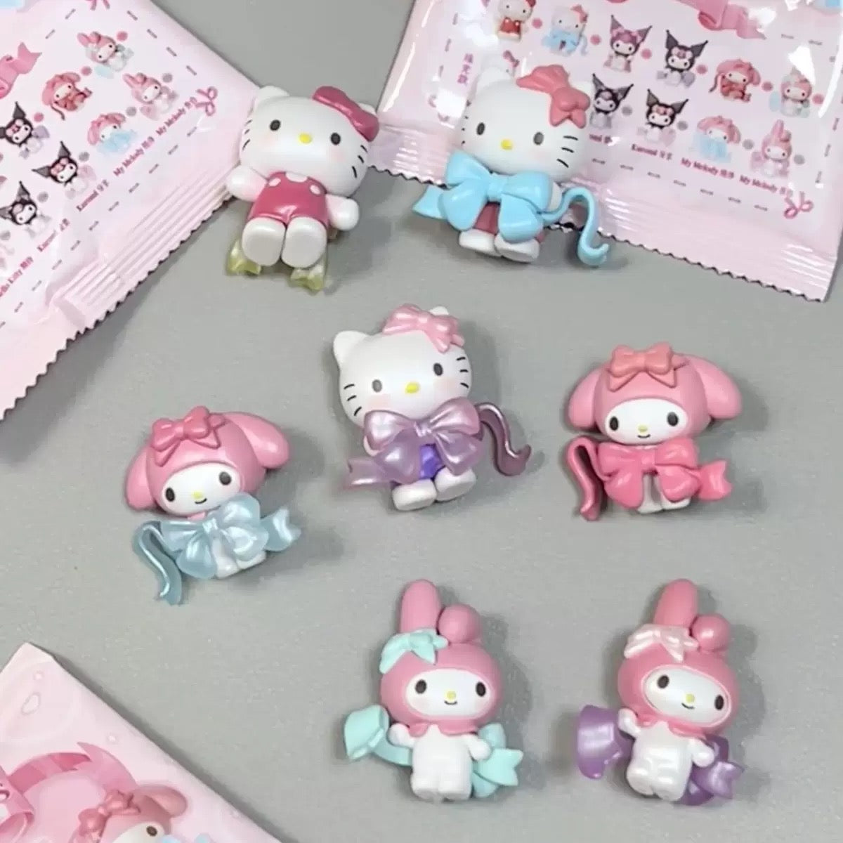 Sanri with bow bow character bow HK 18 pcs a set
