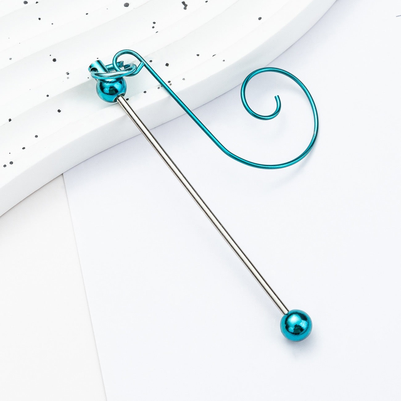 ornaments decoration hook with beaded beadable bar colored ,random mix