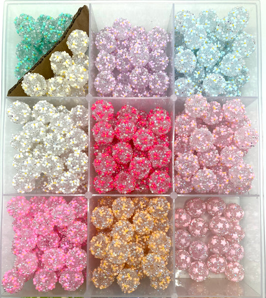 flower beads daisy flower beads with sugar and pearl