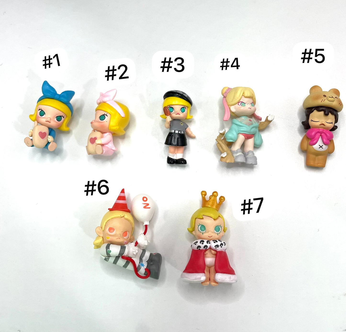 Pen topper pop mart Molly character figure diy topper diy charm withou hole