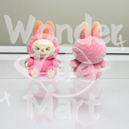 energry labubu Gradient color Mini flocking LABUBU Mengli diy accessories Toppers Random Mix