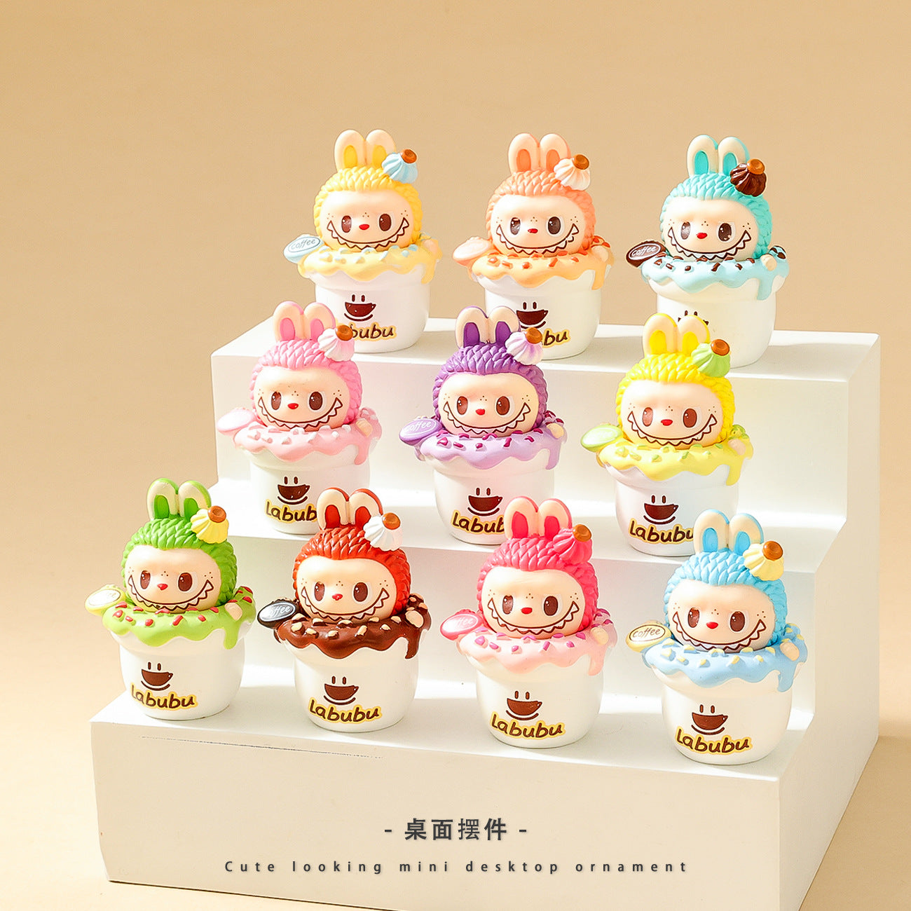 Topper cupcake labubu pen topper characte figure mix