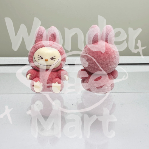 energry labubu Gradient color Mini flocking LABUBU Mengli diy accessories Toppers Random Mix