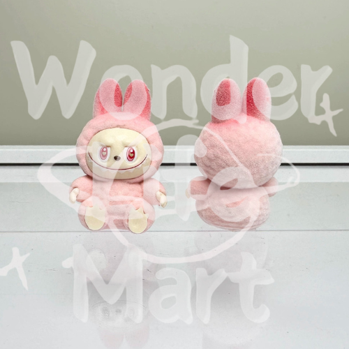 energry labubu Gradient color Mini flocking LABUBU Mengli diy accessories Toppers Random Mix
