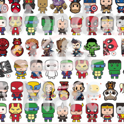 shake tiny acrylic Classic cartoon double through 2cm acrylic sheet DIY cartoon Random Mix