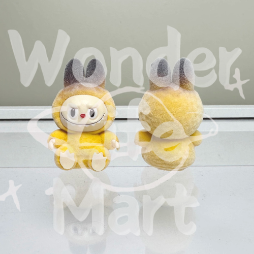 energry labubu Gradient color Mini flocking LABUBU Mengli diy accessories Toppers Random Mix