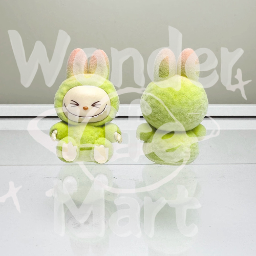 energry labubu Gradient color Mini flocking LABUBU Mengli diy accessories Toppers Random Mix