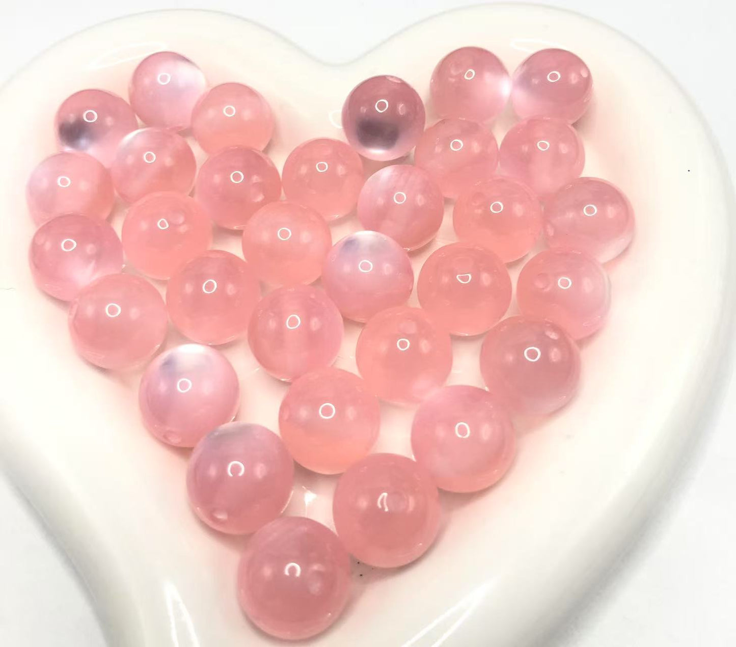 cat eye Acrylic beads glitter Multicolored cat's eye beads 16mm Random Mix