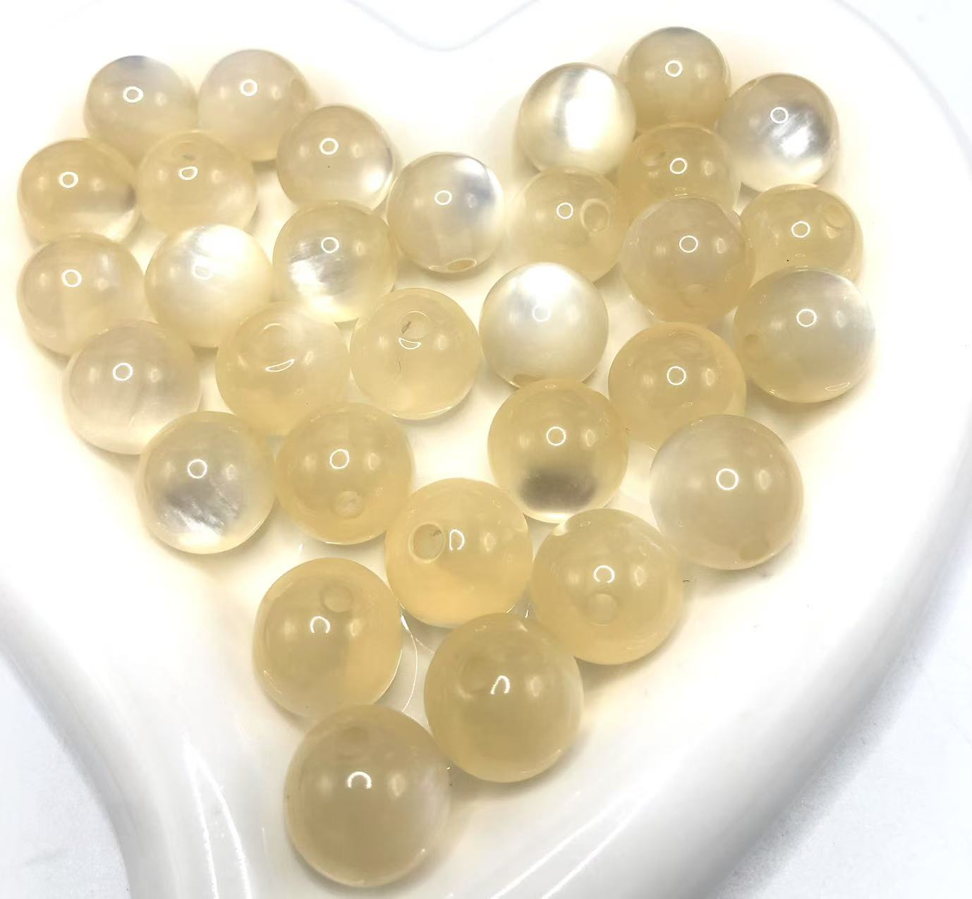 cat eye Acrylic beads glitter Multicolored cat's eye beads 16mm Random Mix