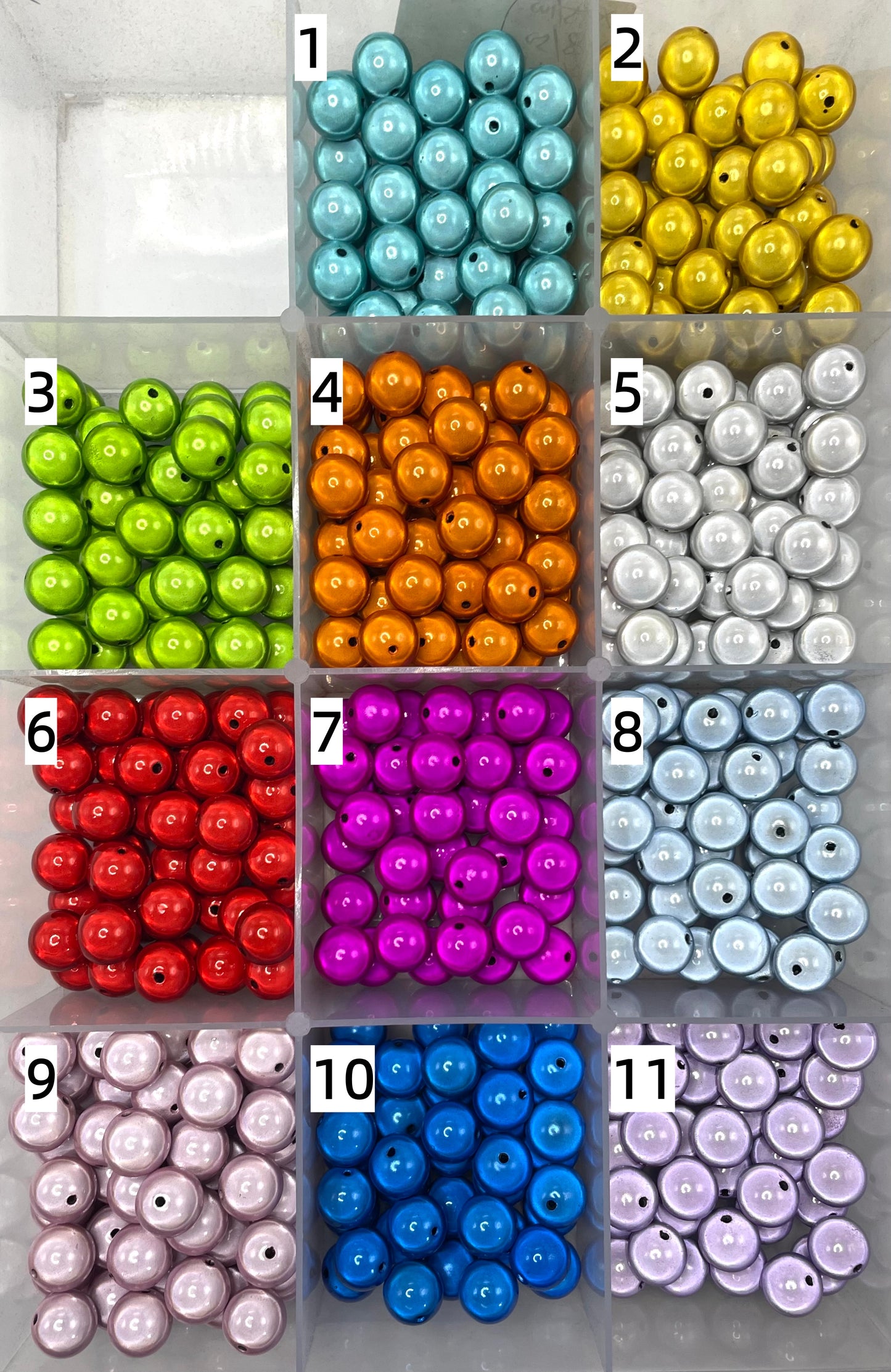 Diy acrylic beads Laser Reflective finished on surface 16mm lightbulb beads ,colored ,random mix