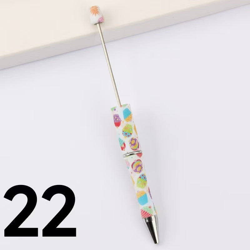 Ballpoint pens with various patterns Beadable pen (1-28)