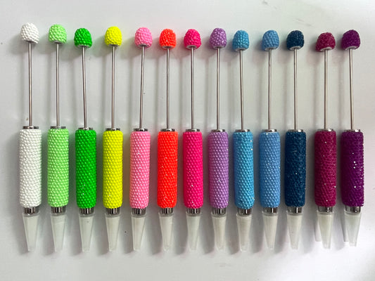 beaded beadable wax pen rhinestone pen bling pen bling wax pen rhinestone wax pen Neon pen