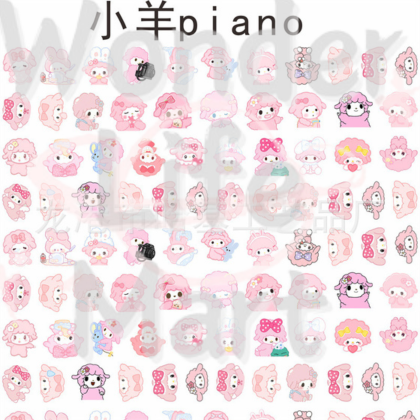 shake tiny acrylic Classic cartoon double through 2cm acrylic sheet DIY cartoon Random Mix