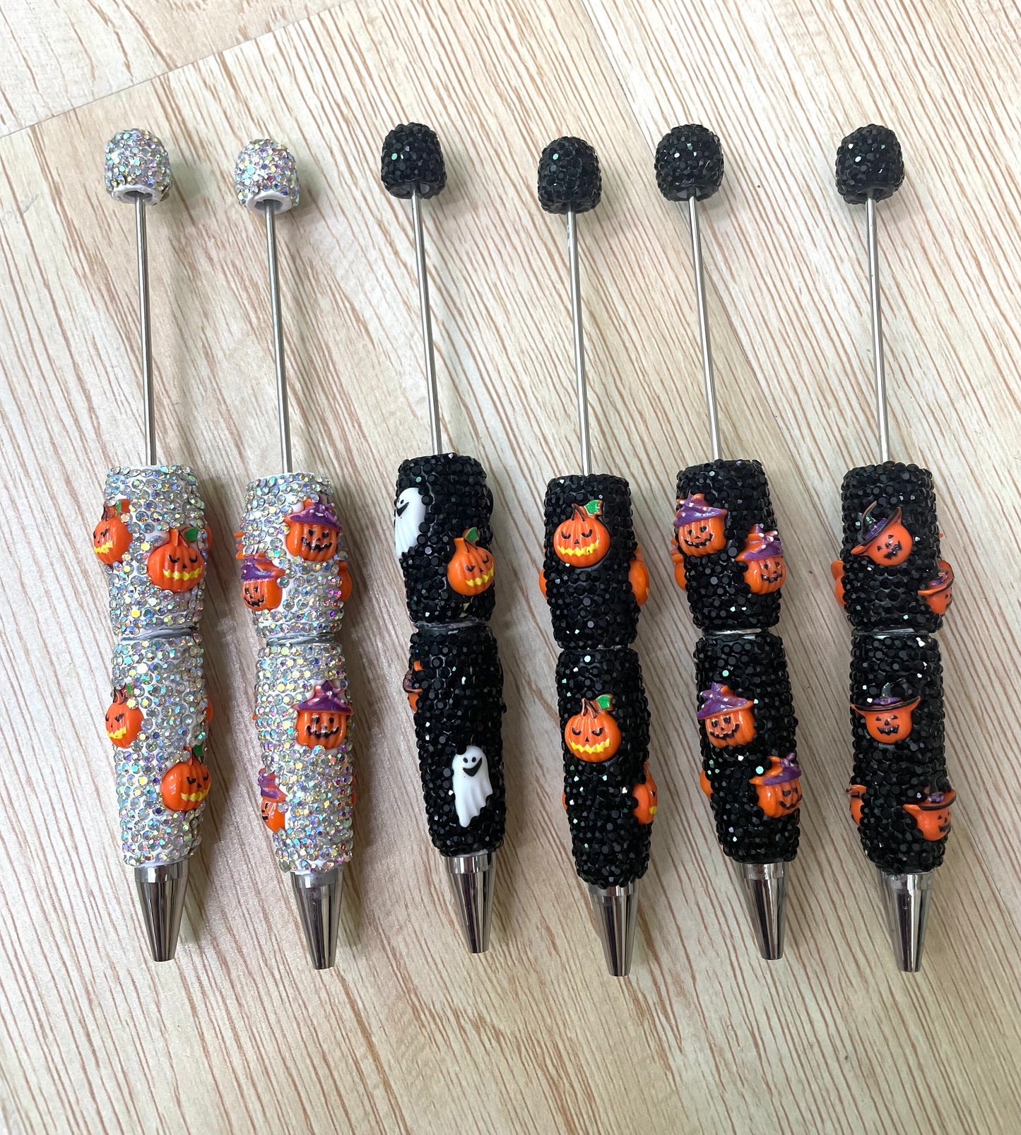 clay rhinestone pen Halloween rhinestone pen pumpkin rhinestone pens fancy rhinestone pen mix color