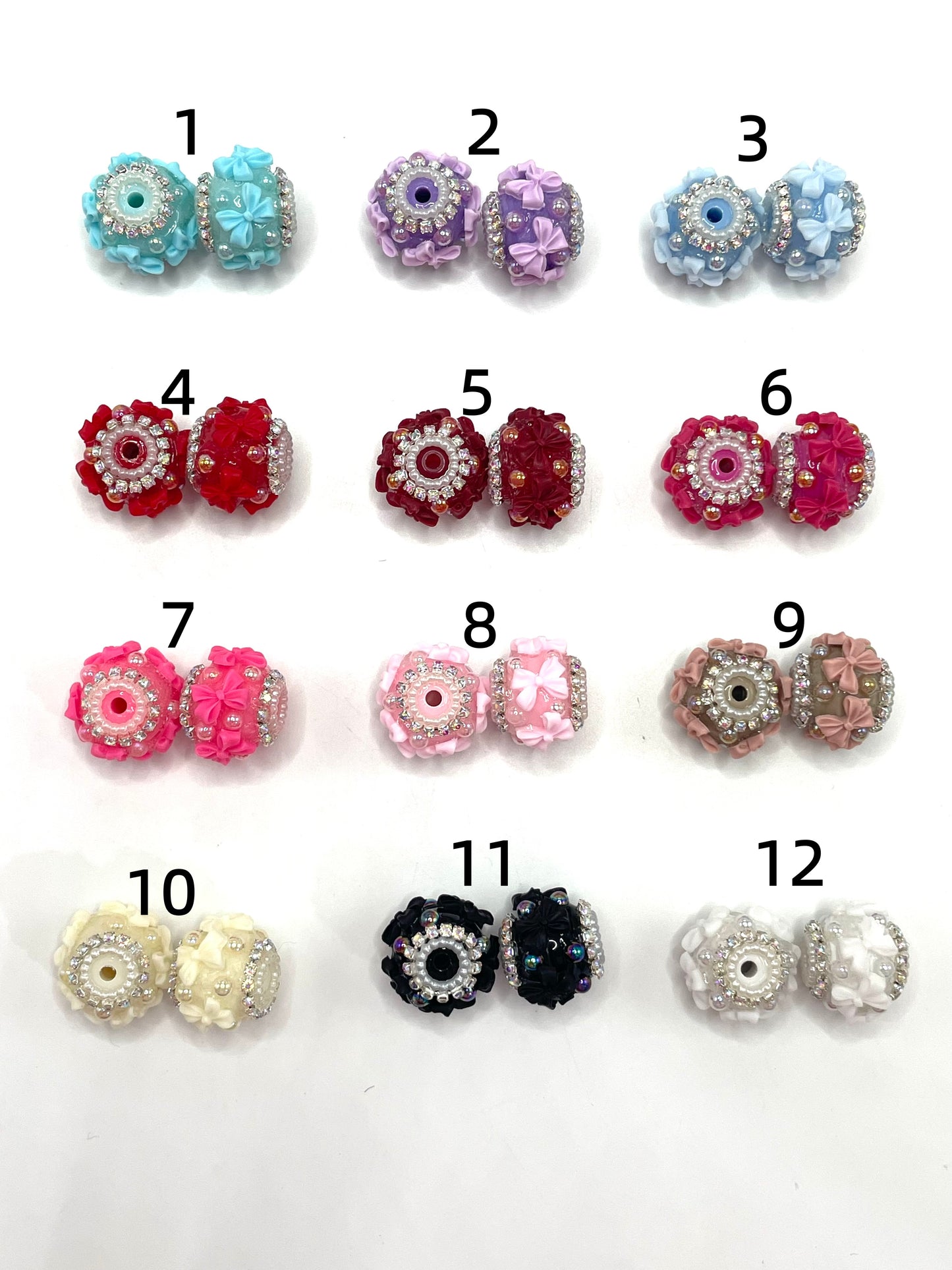 Pearl bubbles Pearl gasket bow Chain uv Bubble Random Mix