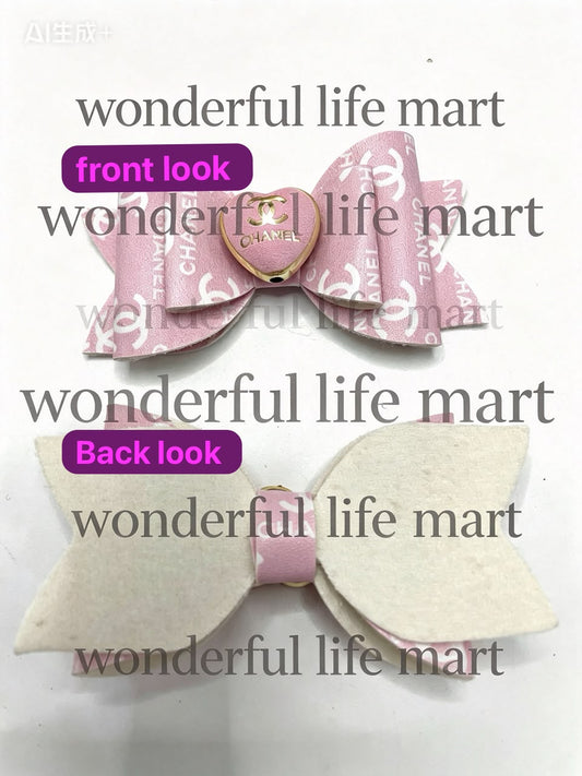 DIY beadable beaded fancy design beads bow beads L house CC beads ,pink color white color