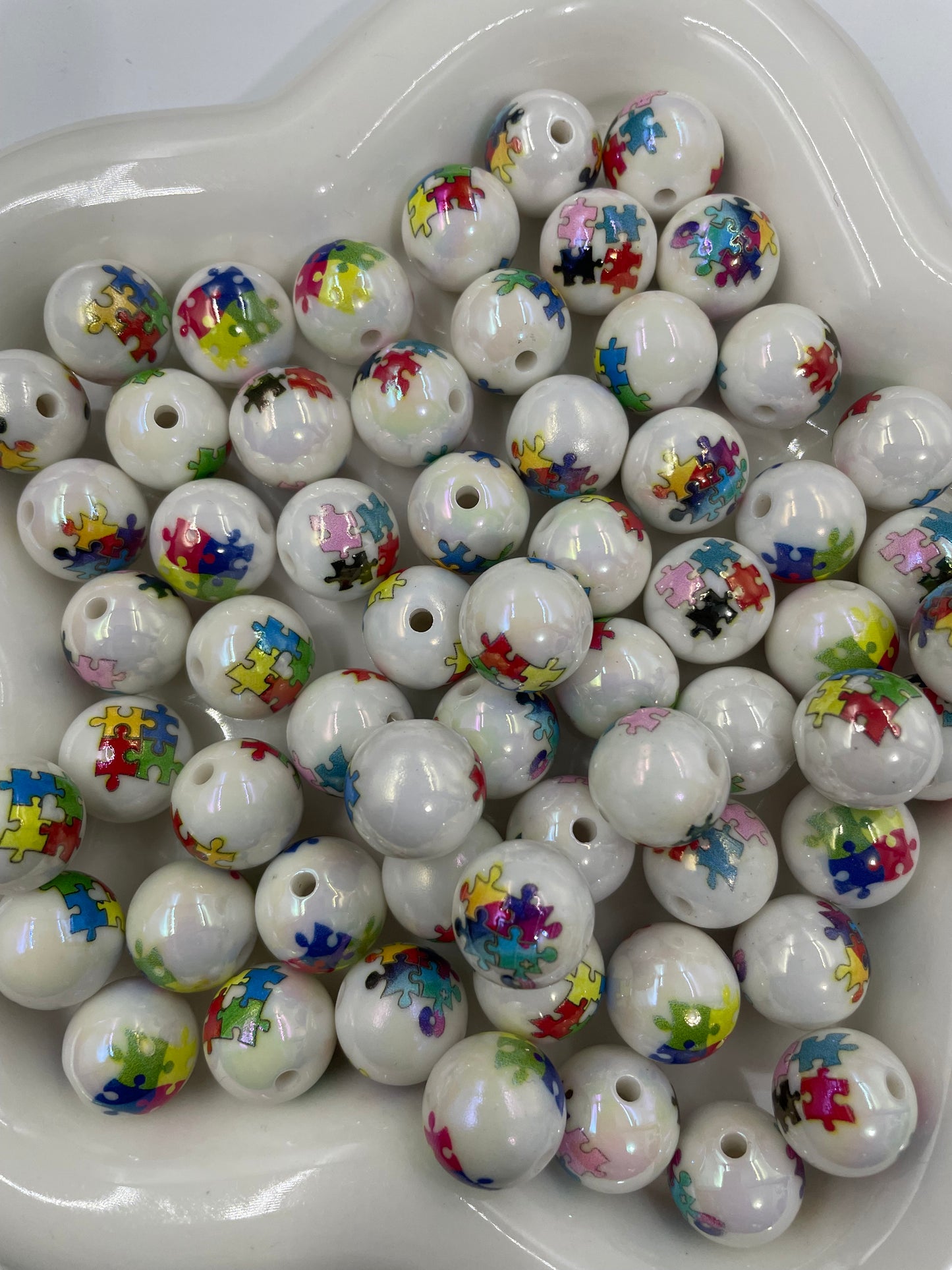 Acrylic beads Ball-shaped beads Basketball Baseball Beads 16mm
