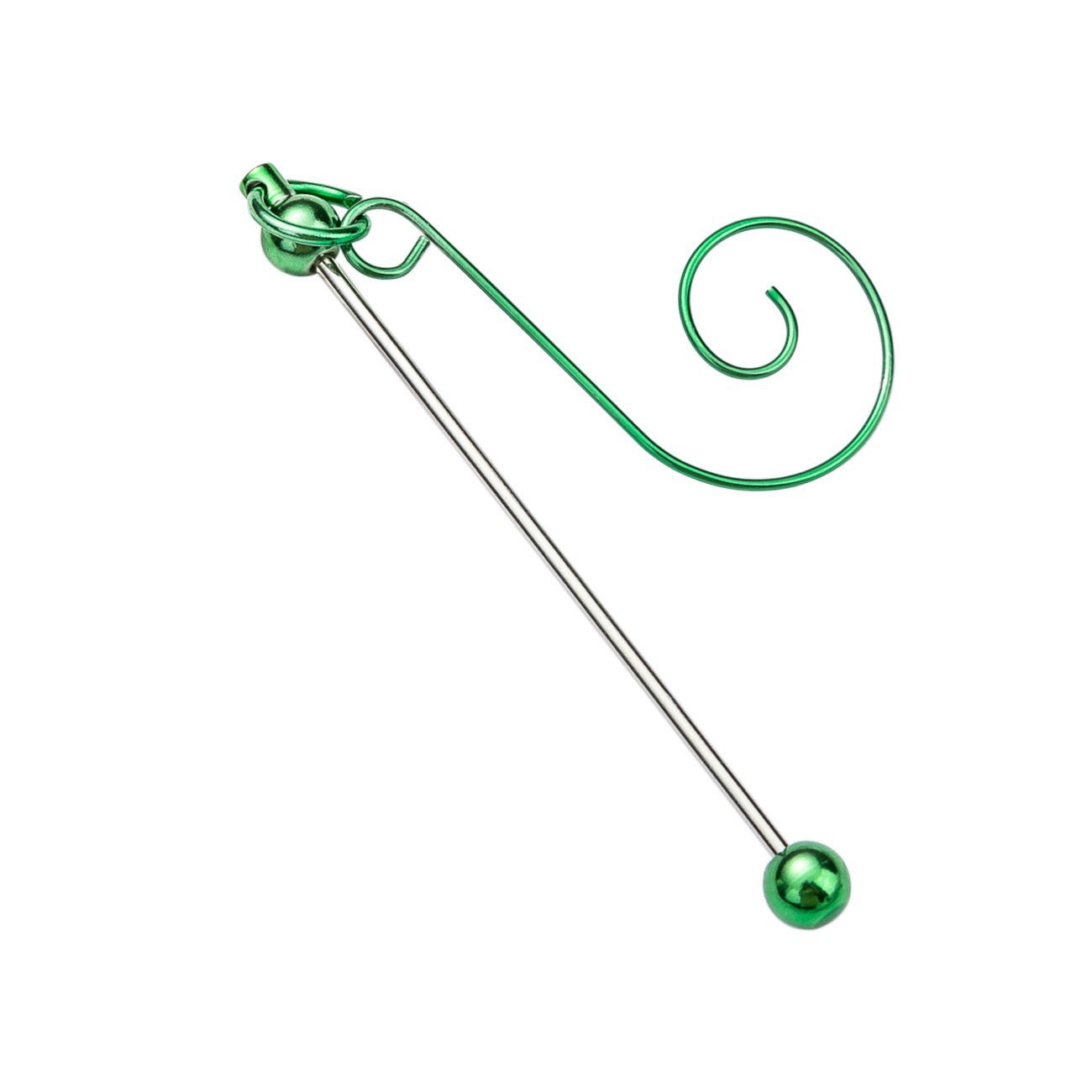 ornaments decoration hook with beaded beadable bar colored ,random mix