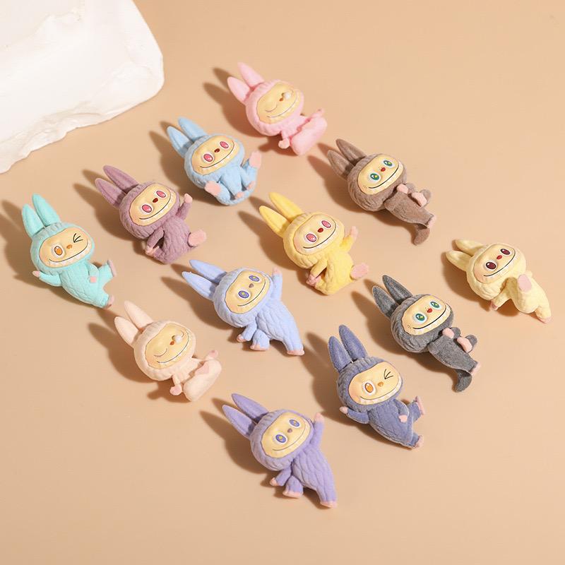 yoga labubu Cute mini doll noctilucent Pen Toppers