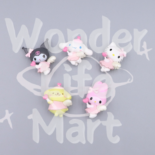 Valentine's Day Pink series DIY Sanri Series Pen Topper and Characters (Without Hole)