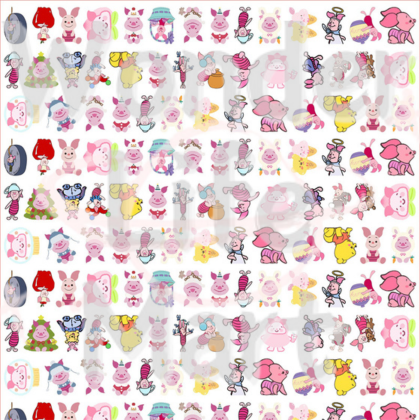 shake tiny acrylic Classic cartoon double through 2cm acrylic sheet DIY cartoon Random Mix
