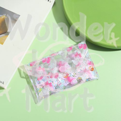 Mobile phone chain bag Card case Stationery bag The Sanro series Transparent PVC bag Random Mix 117mm