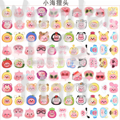 shake tiny acrylic Classic cartoon double through 2cm acrylic sheet DIY cartoon Random Mix