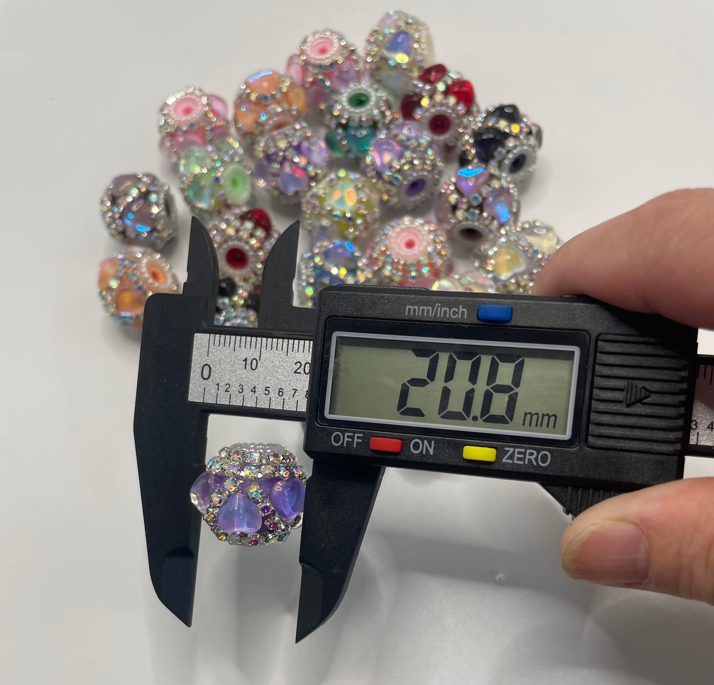 fancy bead fancy crystal heart ornaments with rhinestone chain and pearl 20mm to 21mm irregular shape random mix diy beads