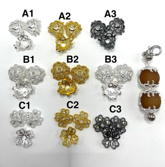 Bead cap metal bead cap spacer variety styles butterfly ,bow ,heart