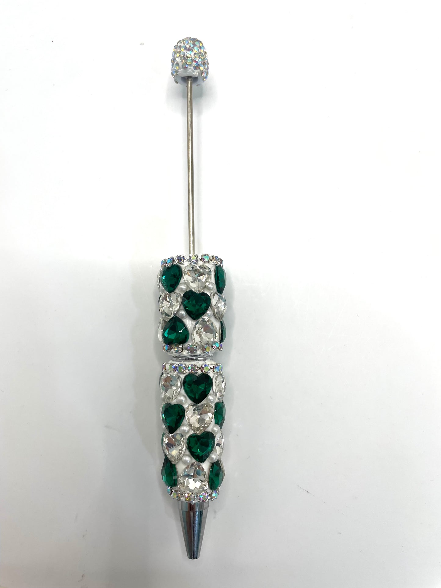 fancy pen fancy crystal heart clay base rhinestone pen mix color
