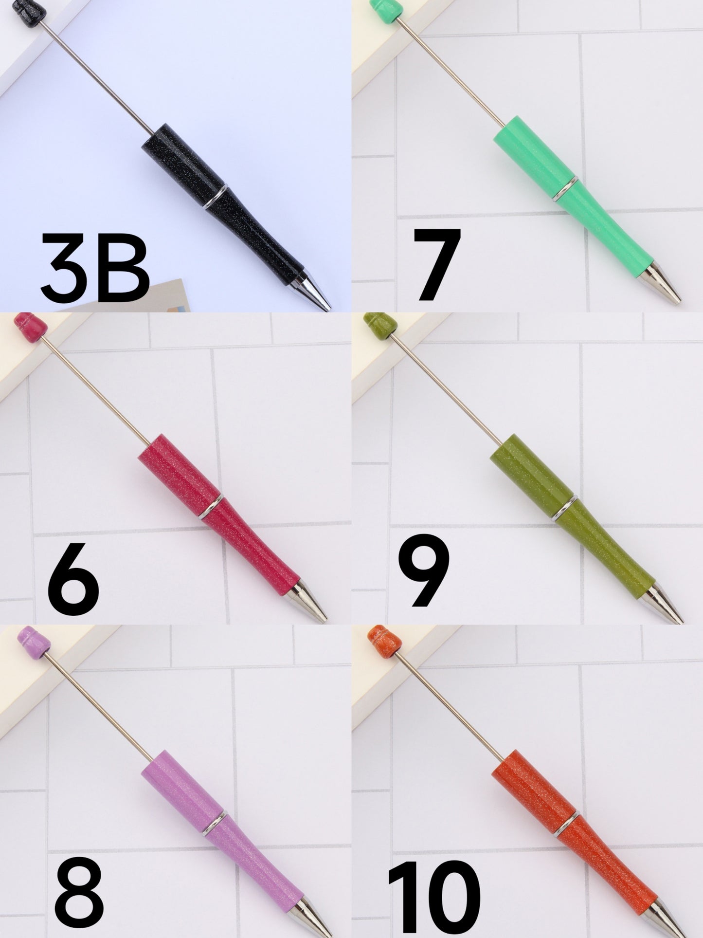 Beaded Pens for DIY,Solid Color With Bling Bling Series,Random Mix