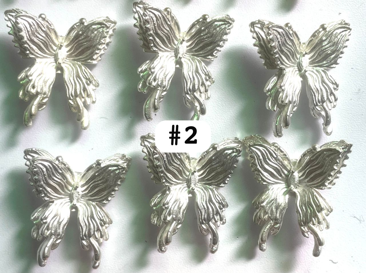 Metal Alloy Butterfly spacers Metal beads Gold, silver, rose golden beads 20mm Random Mix