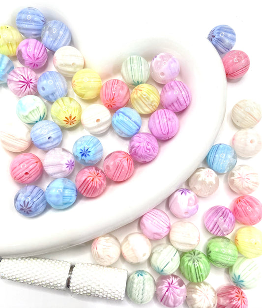 diy beaded beadable beady acrylic beads 16mm jelly snow flake