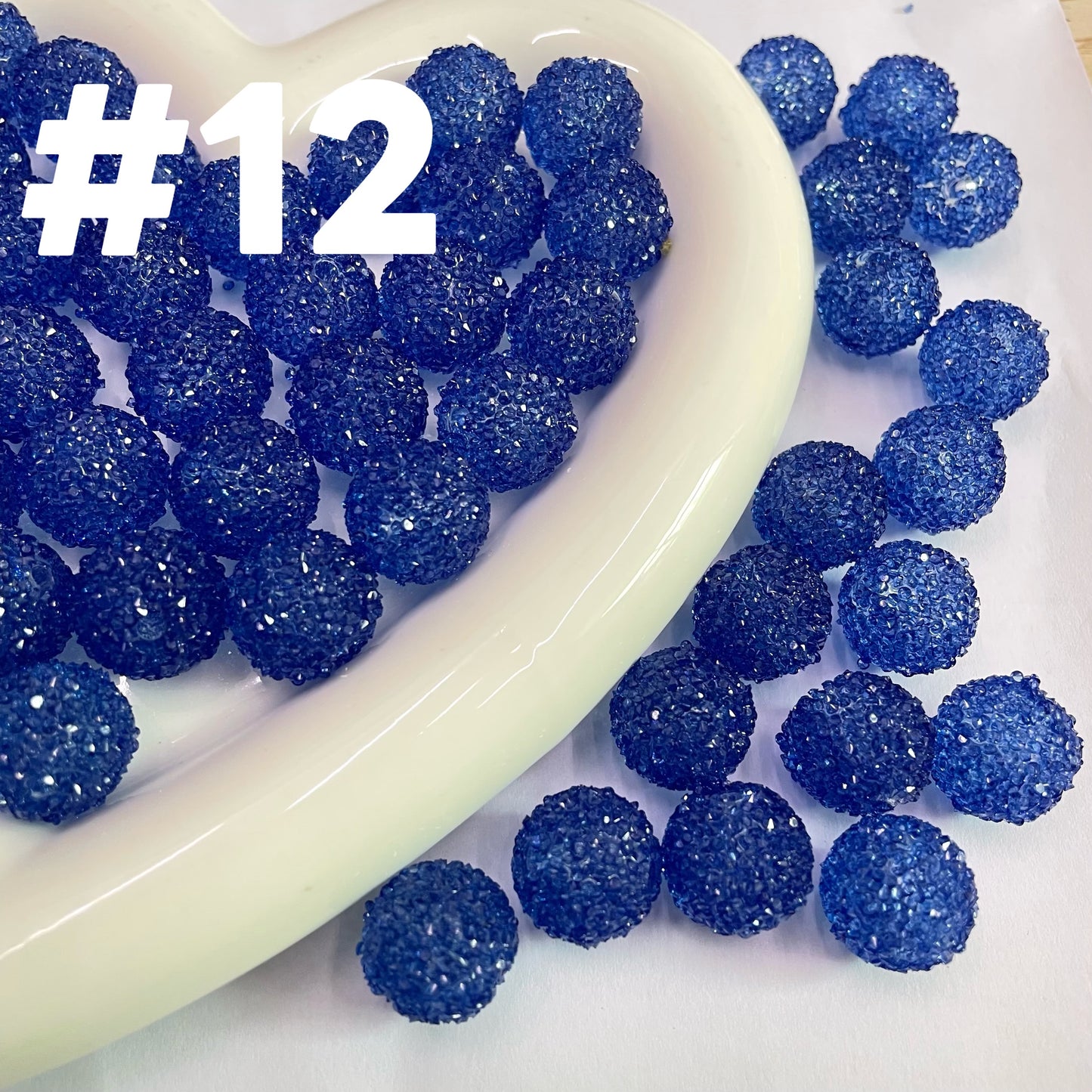 16mm sugar bead transparent bead with sugar