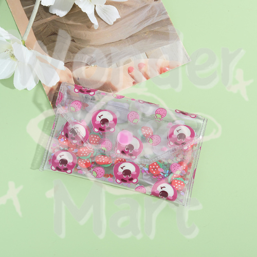 Mobile phone chain bag Card case Stationery bag The Sanro series Transparent PVC bag Random Mix 117mm
